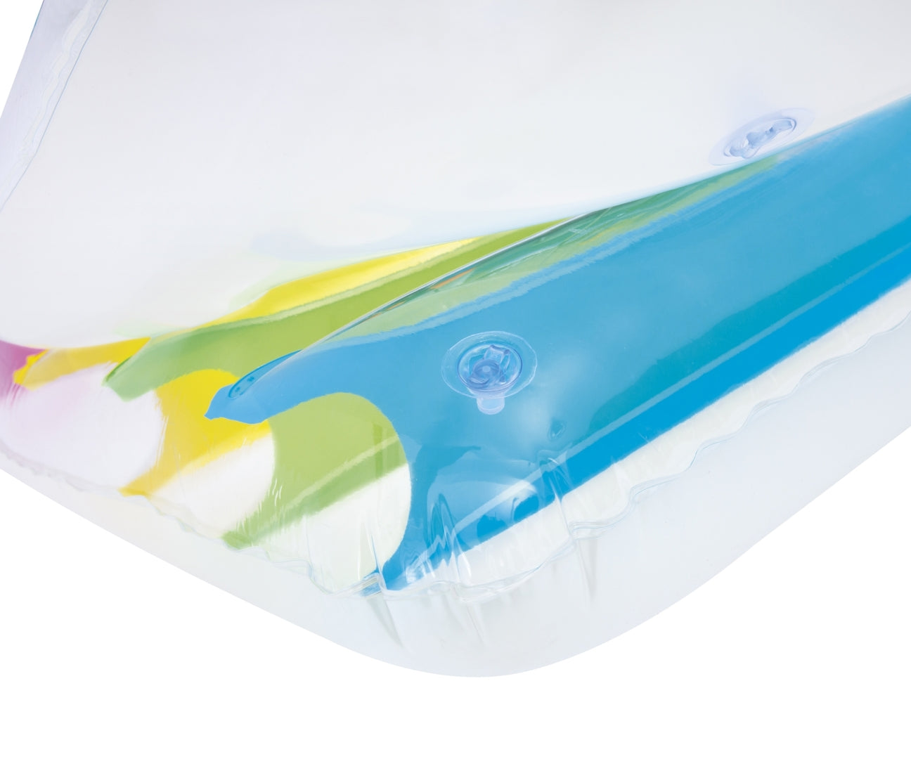 Colchão De Praia Insuflável Dobrável Com Encosto E Apoios De Braços Transparente 1,65M X Bestway