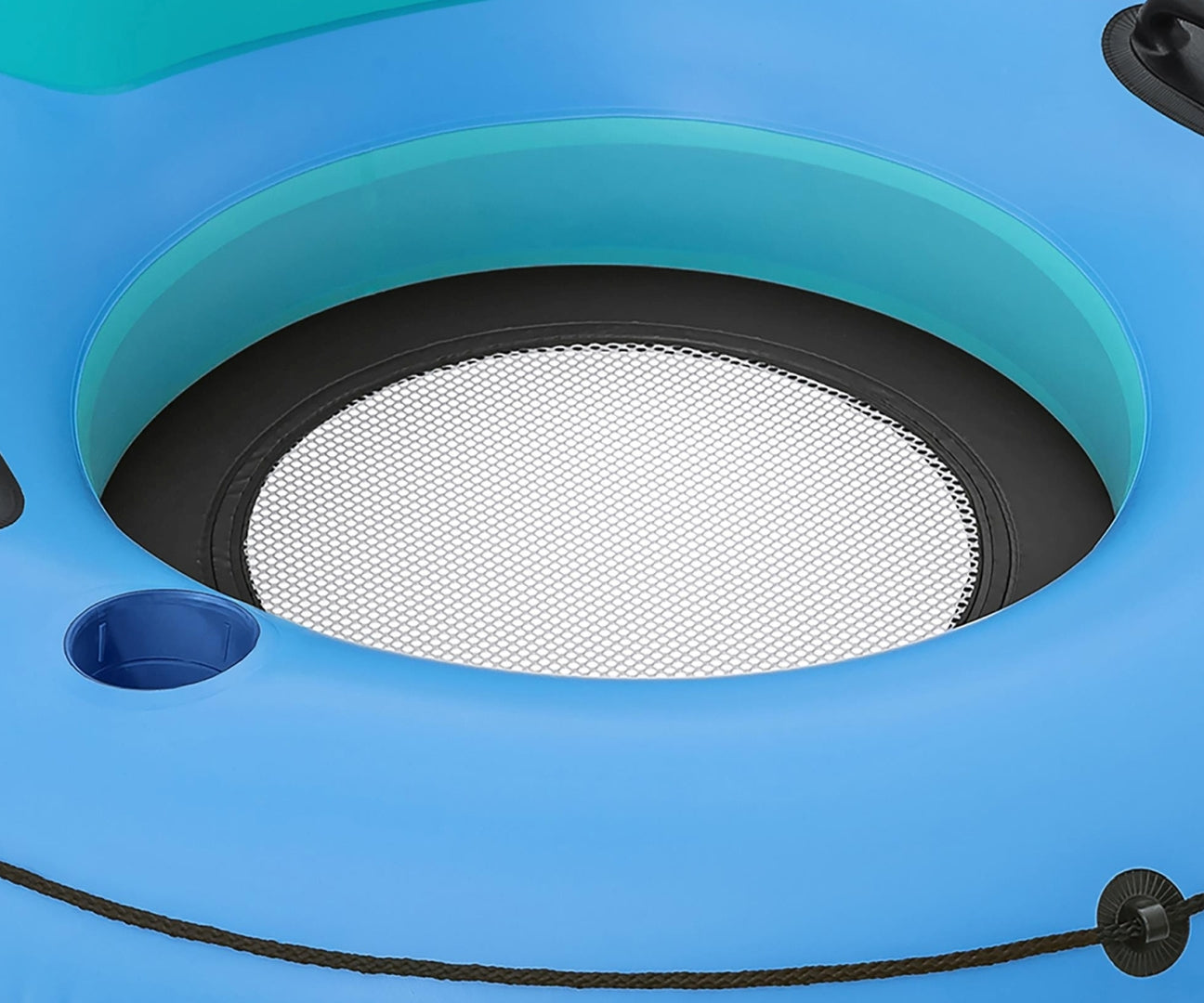 Bóia Insuflável Hydro Force Whitecap Rider Com Encosto Azul 1,19M Bestway