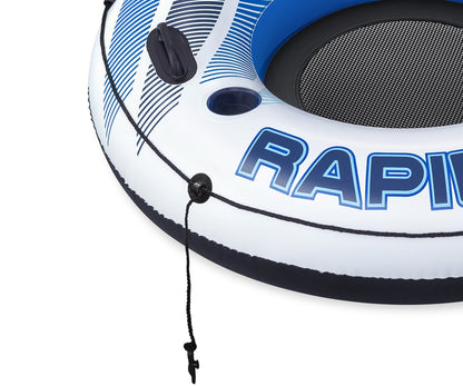 Bóia Insuflável Com Encosto Hydro Force Rapid Rider Azul 1,35M Bestway