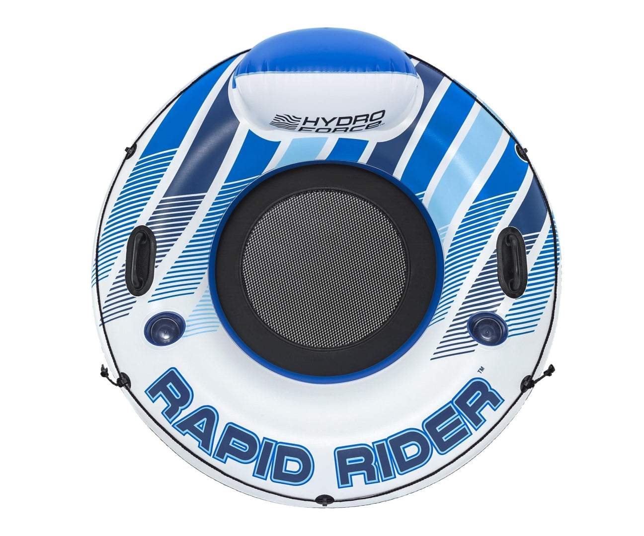 Bóia Insuflável Com Encosto Hydro Force Rapid Rider Azul 1,35M Bestway