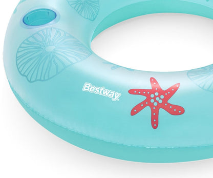 Bóia Insuflável Com Encosto Coral Reef 1,07M X 1,13M Bestway