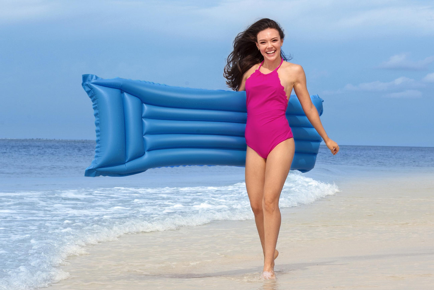 Colchão De Praia Matte 183Cm X 69Cm Azul Bestway
