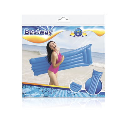 Colchão De Praia Matte 183Cm X 69Cm Azul Bestway