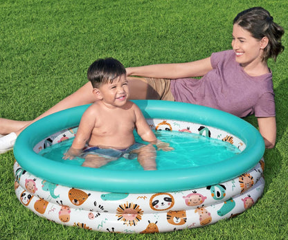Piscina Insuflável Animais Do Safari 102Cm X 25Cm Bestway