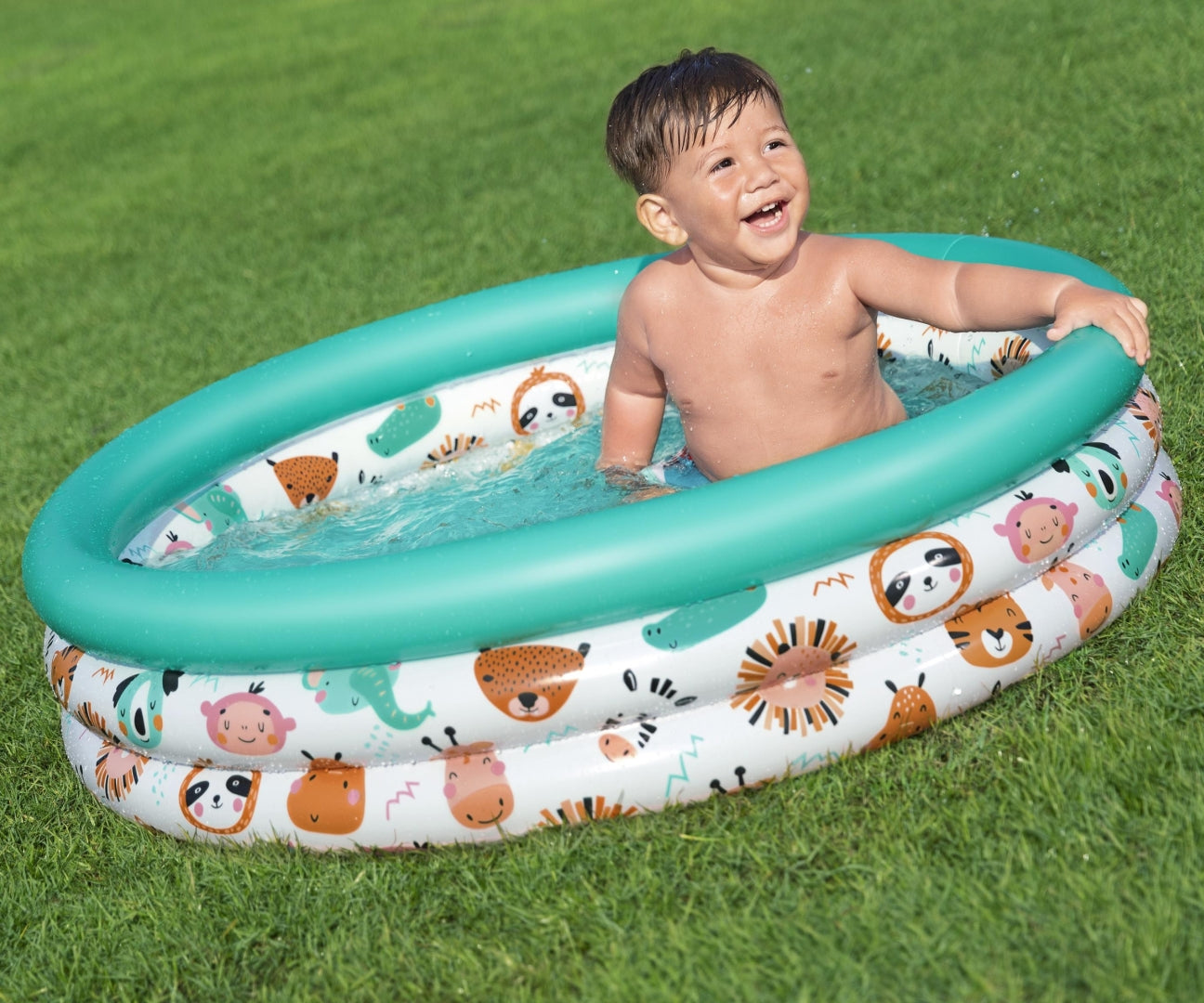 Piscina Insuflável Animais Do Safari 102Cm X 25Cm Bestway