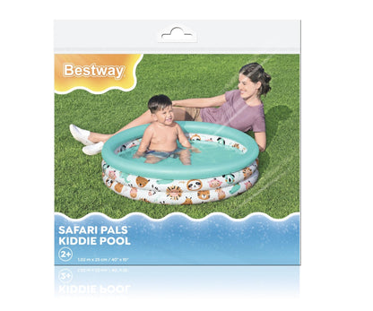 Piscina Insuflável Animais Do Safari 102Cm X 25Cm Bestway
