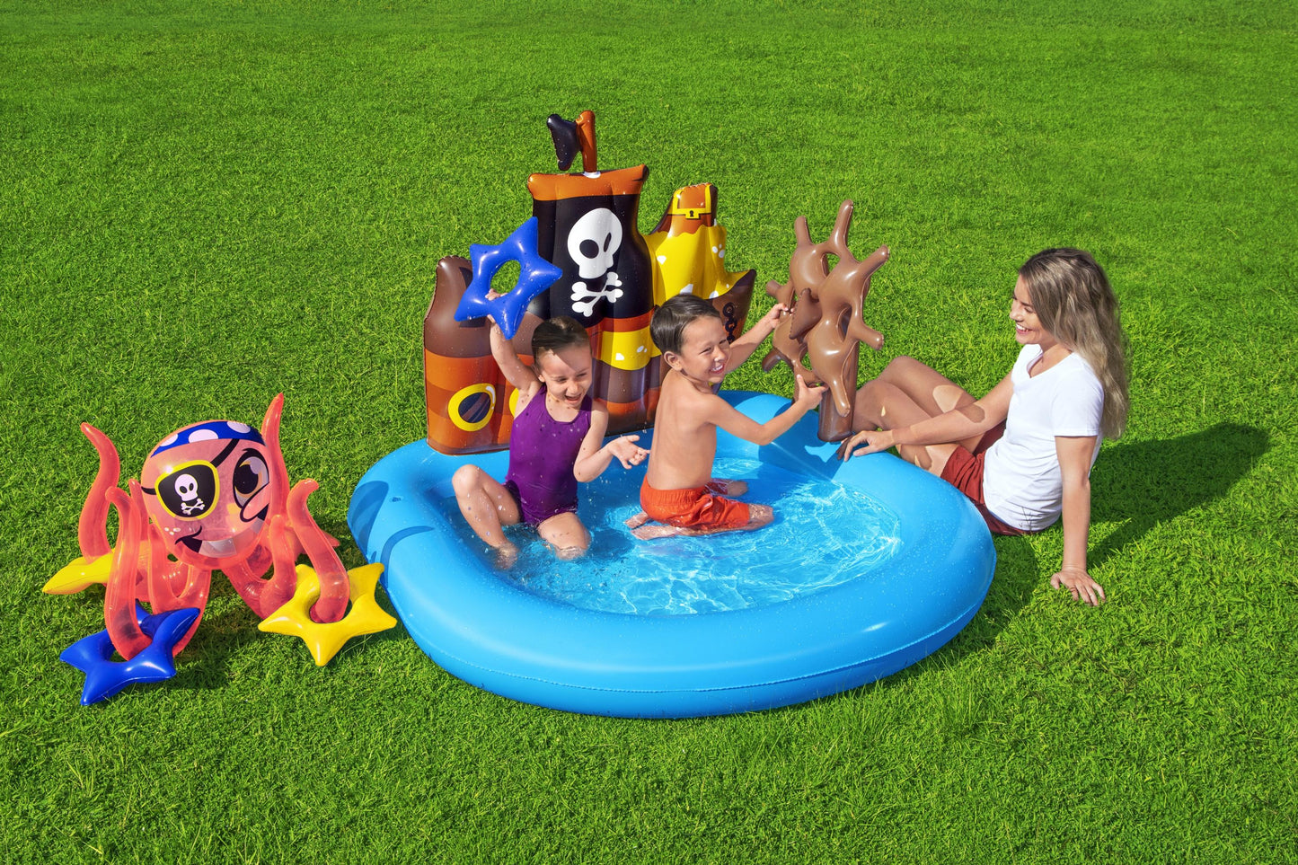 Piscina Navio Pirata Insuflável 140Cm X 130Cm X 104Cm Bestway