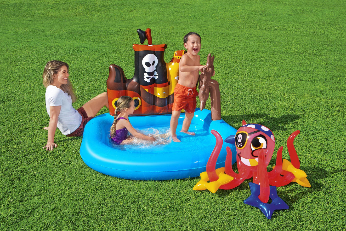 Piscina Navio Pirata Insuflável 140Cm X 130Cm X 104Cm Bestway