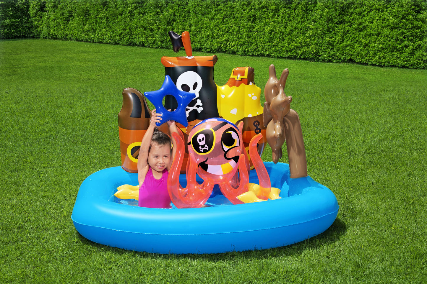 Piscina Navio Pirata Insuflável 140Cm X 130Cm X 104Cm Bestway