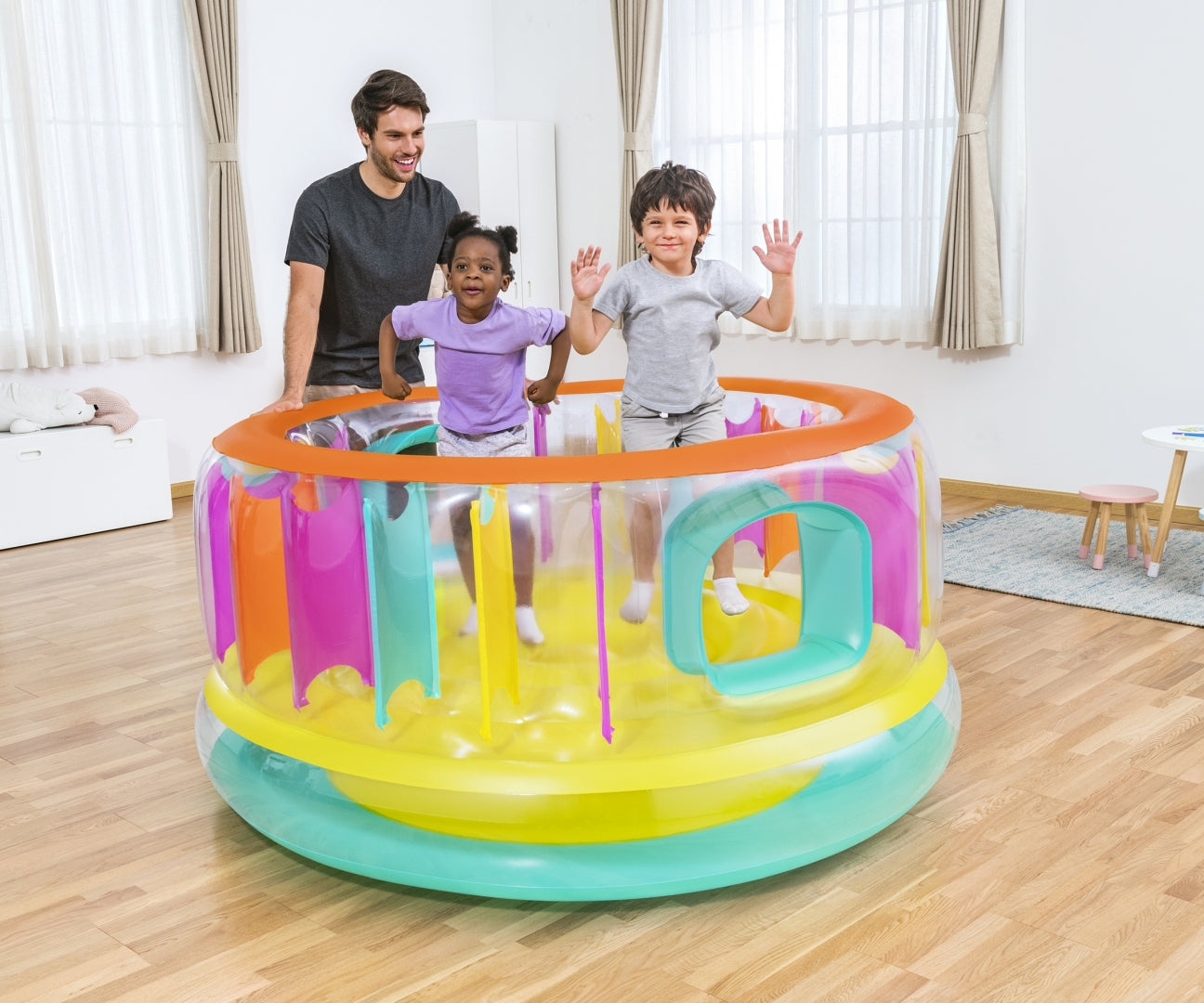 Insuflável Castelo Insuflável Redondo Bouncejam Bouncer 1,80M X 86Cm Bestway