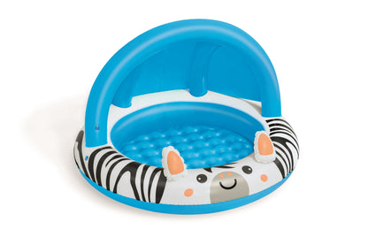 Piscina Insuflável Com Dossel E Fundo Insuflável Zebra 97Cm X 66Cm Bestway