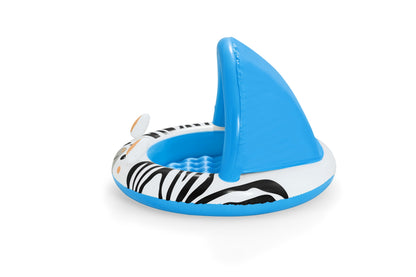 Piscina Insuflável Com Dossel E Fundo Insuflável Zebra 97Cm X 66Cm Bestway