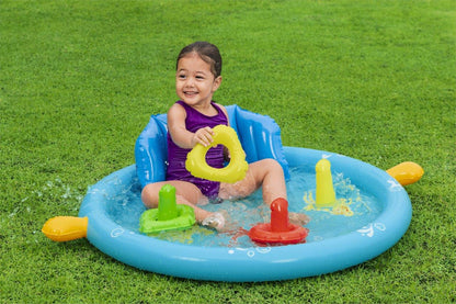 Piscina Insuflável Com Dossel, Encosto E Separador 1,15M X 89Cm X 76Cm Bestway