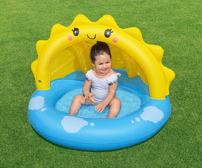 Piscina Insuflável Com Cobertura E Fundo Insuflável Sunshine 1,01M X 97Cm X 71Cm Bestway