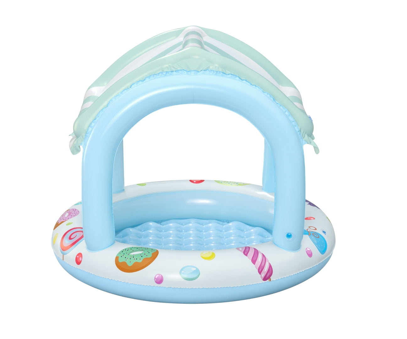 Piscina Insuflável Com Cobertura E Fundo Insuflável Candy House 1,04M X 84Cm Bestway