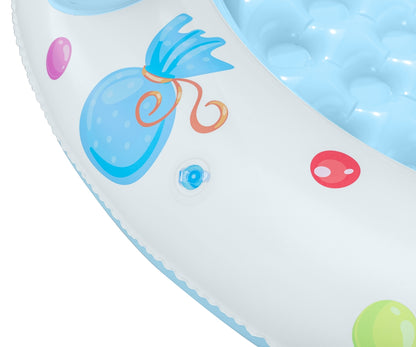 Piscina Insuflável Com Cobertura E Fundo Insuflável Candy House 1,04M X 84Cm Bestway