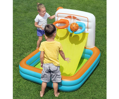Piscina Insuflável Multifunções Com Bolas Basquetebol E Futebol 1,20M X 1 Bestway