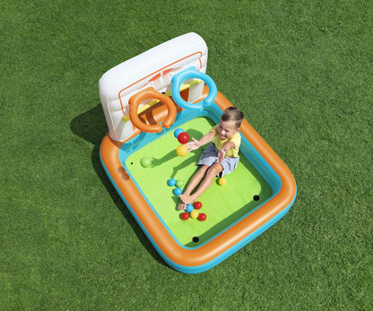 Piscina Insuflável Multifunções Com Bolas Basquetebol E Futebol 1,20M X 1 Bestway