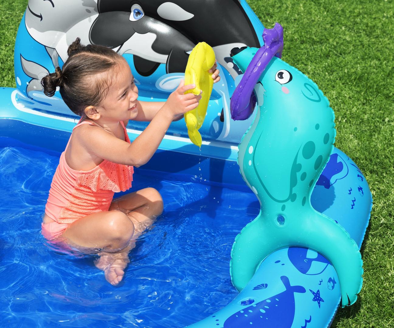 Piscina Insuflável Arctic / Parque Infantil 1,34M X 1,31M X 73Cm Bestway