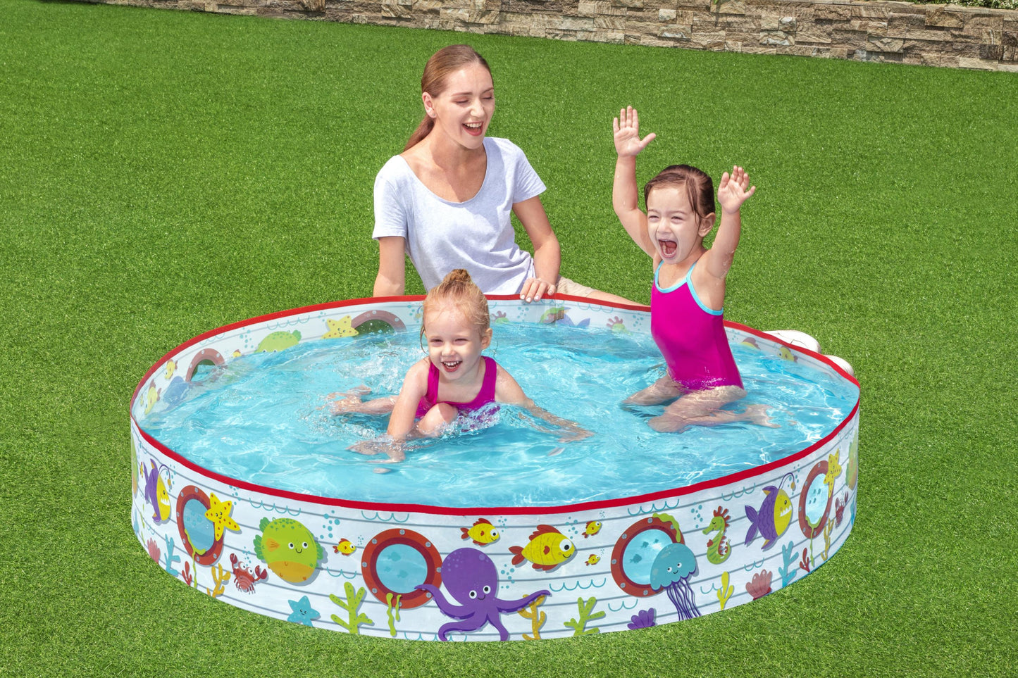 Piscina Fill n Fun Burta Ship Com Janelas 152Cm X 25Cm Bestway