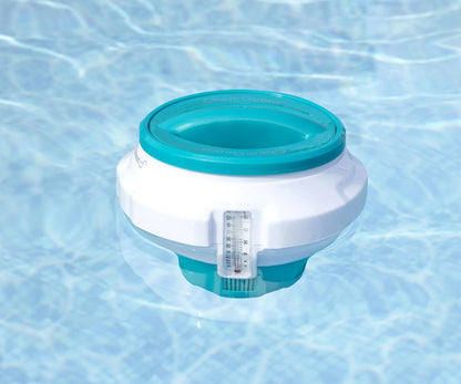Distribuidor Flutuante De Produtos Químicos Para Piscinas Com Termómetro Chemguard Bestway