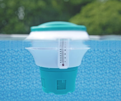 Distribuidor Flutuante De Produtos Químicos Para Piscinas Com Termómetro Chemguard Bestway