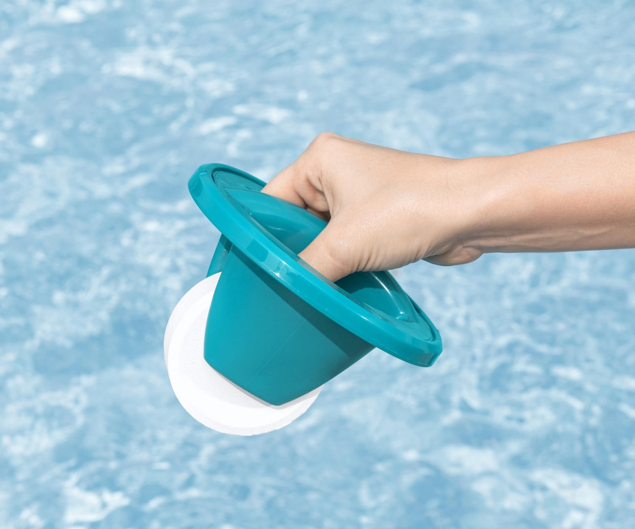Distribuidor Flutuante De Produtos Químicos Para Piscinas Com Termómetro Chemguard Bestway