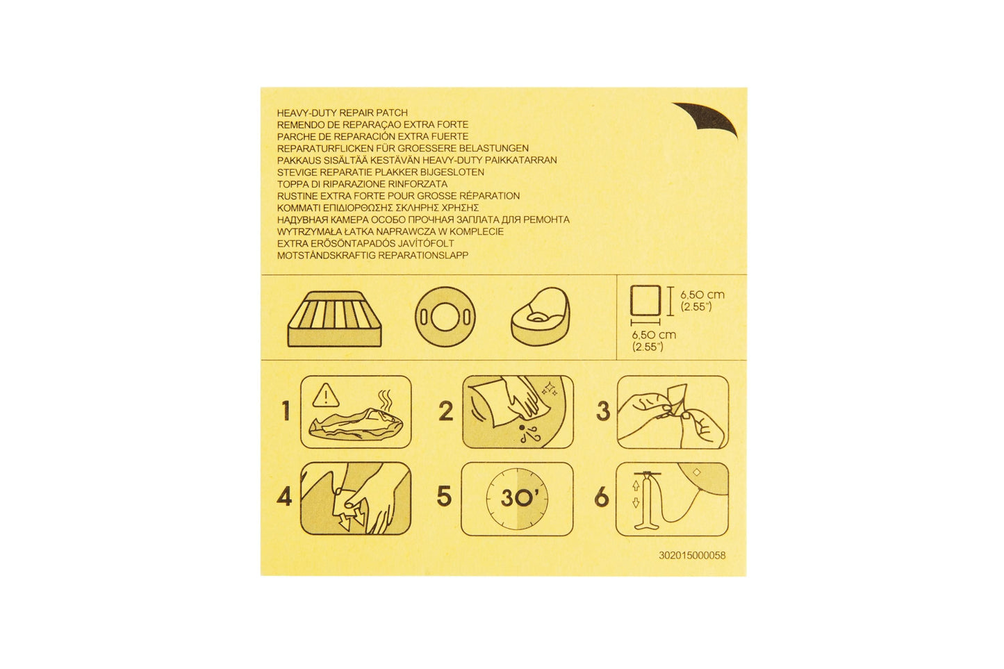 Kit De Reparação Remendos De Reparação 6,5Cm X 6,5Cm 10Pcs Bestway