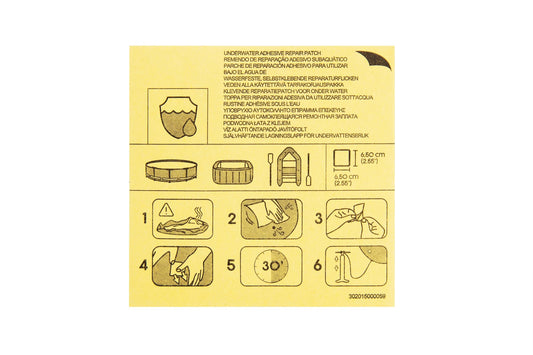 Kit De Reparação Remendos À Prova De Água 6,5Cm X 6,5Cm 10Pcs Bestway