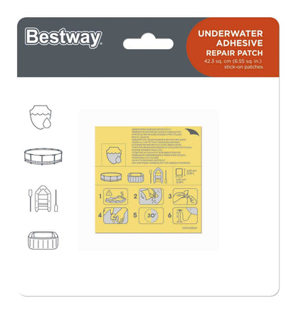 Kit De Reparação Remendos À Prova De Água 6,5Cm X 6,5Cm 10Pcs Bestway