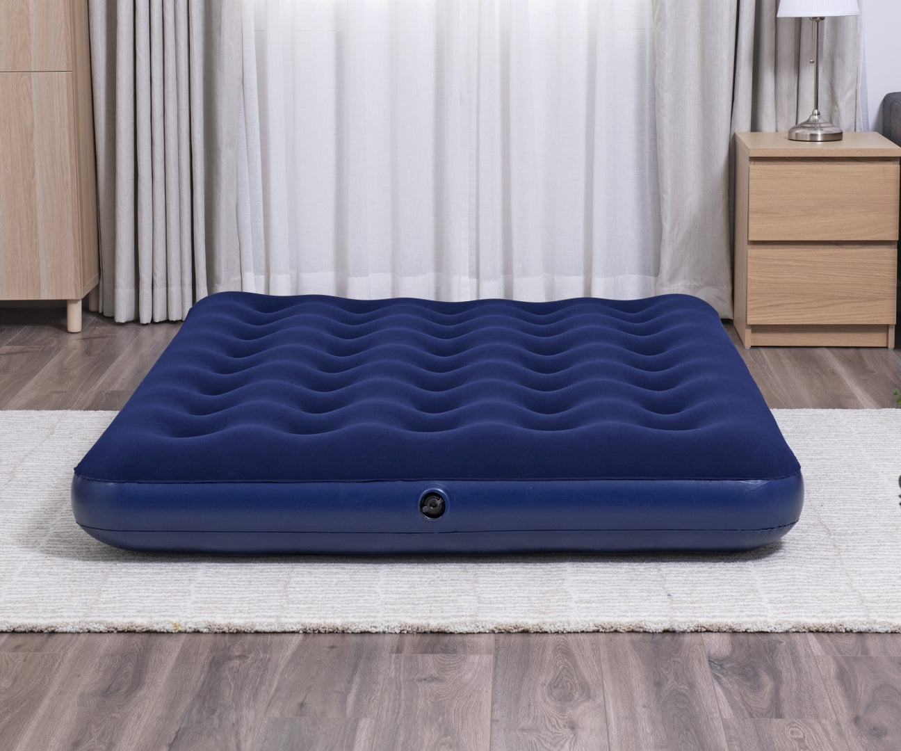 Colchão Insuflável De Viagem Completo 1,91M X 1,37M X 22Cm Bestway