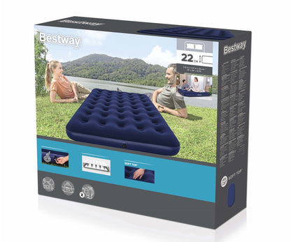 Colchão Insuflável De Viagem Completo 1,91M X 1,37M X 22Cm Bestway