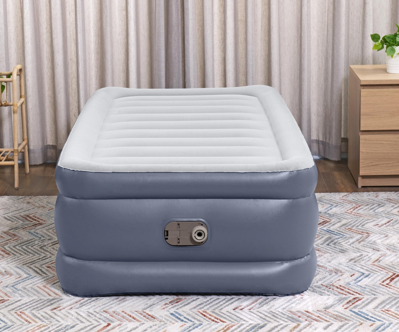 Colchão Insuflável De Viagem Com Bomba De Ar Incorporada Tritech Twin 1,91M X 0,97M X Bestway