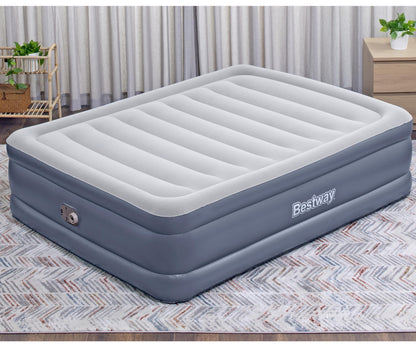 Colchão Insuflável De Viagem Com Bomba De Ar Incorporada Tritech Queen 2,03M X 1,52M X Bestway