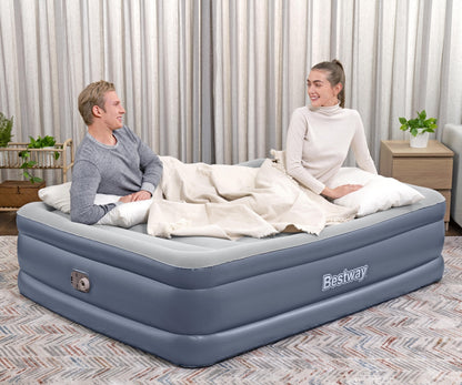 Colchão Insuflável De Viagem Com Bomba De Ar Incorporada Tritech Queen 2,03M X 1,52M X Bestway
