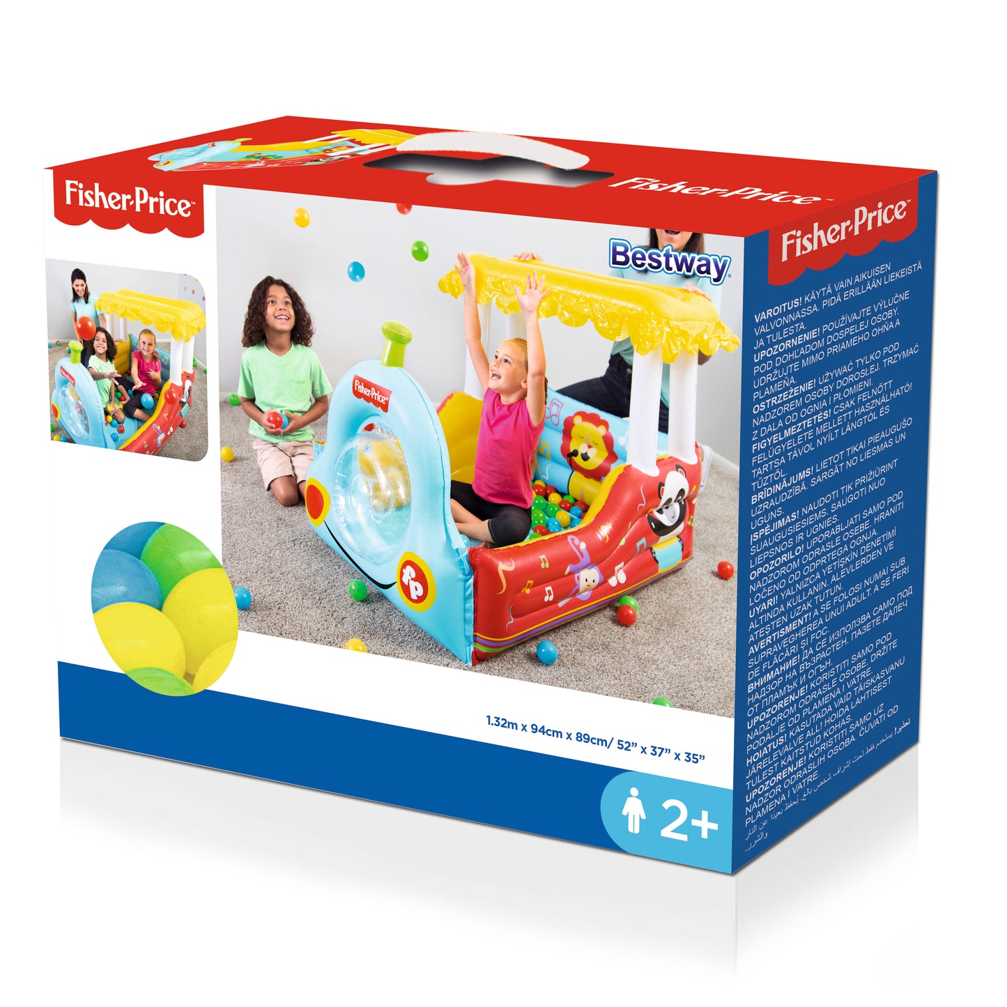 Saco De Bolas Fisher Price 132Cm X 94Cm X 89Cm Bestway