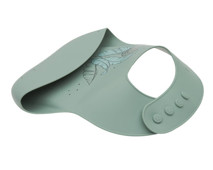 Babete Flora Sage em Silicone Platinumdo Kikkaboo