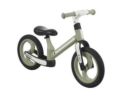 Bicicleta de equilíbrio verde militar preta