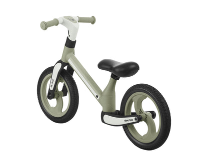 Bicicleta de equilíbrio verde militar preta