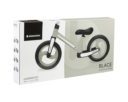 Bicicleta de equilíbrio verde militar preta