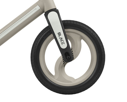 Bicicleta de equilíbrio bege preta