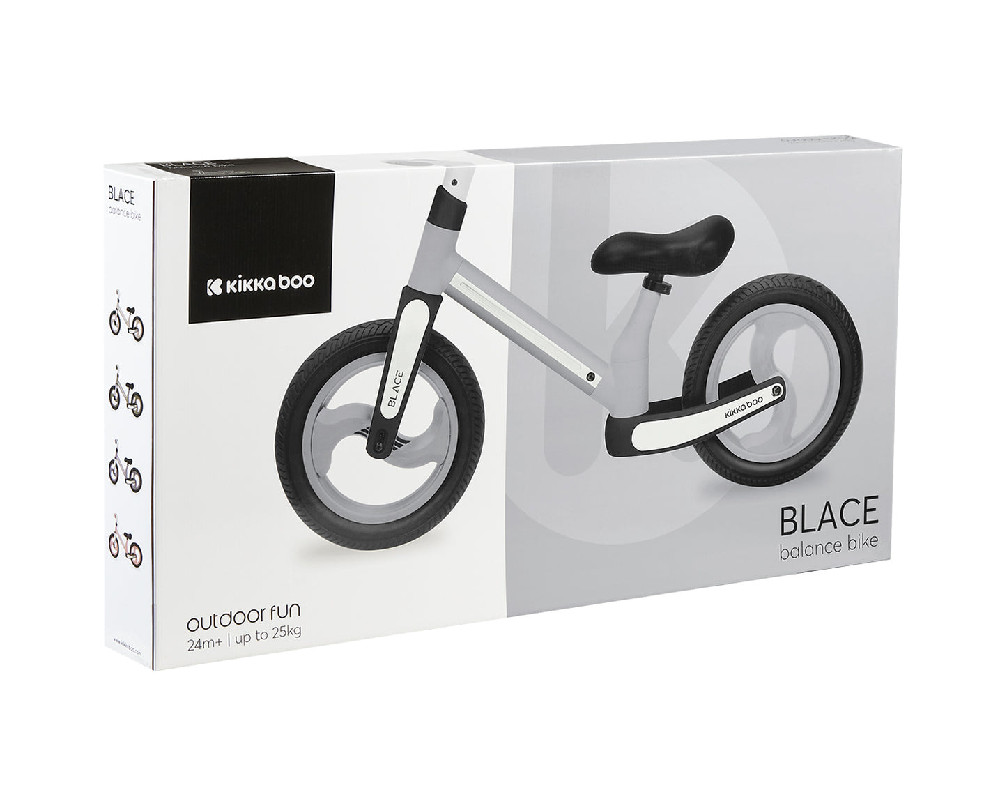 Bicicleta de equilíbrio cinza preto