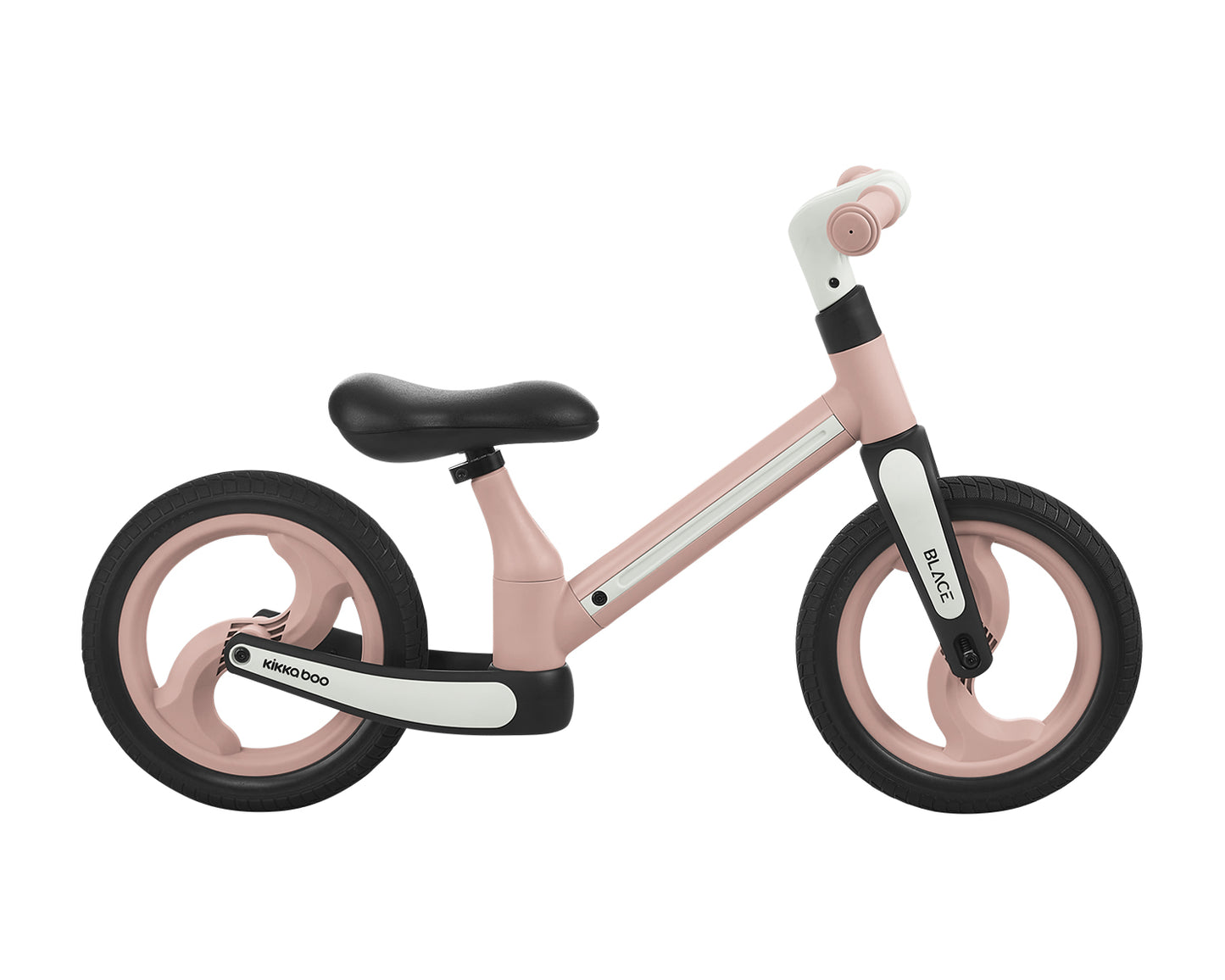 Bicicleta de equilíbrio rosa preta