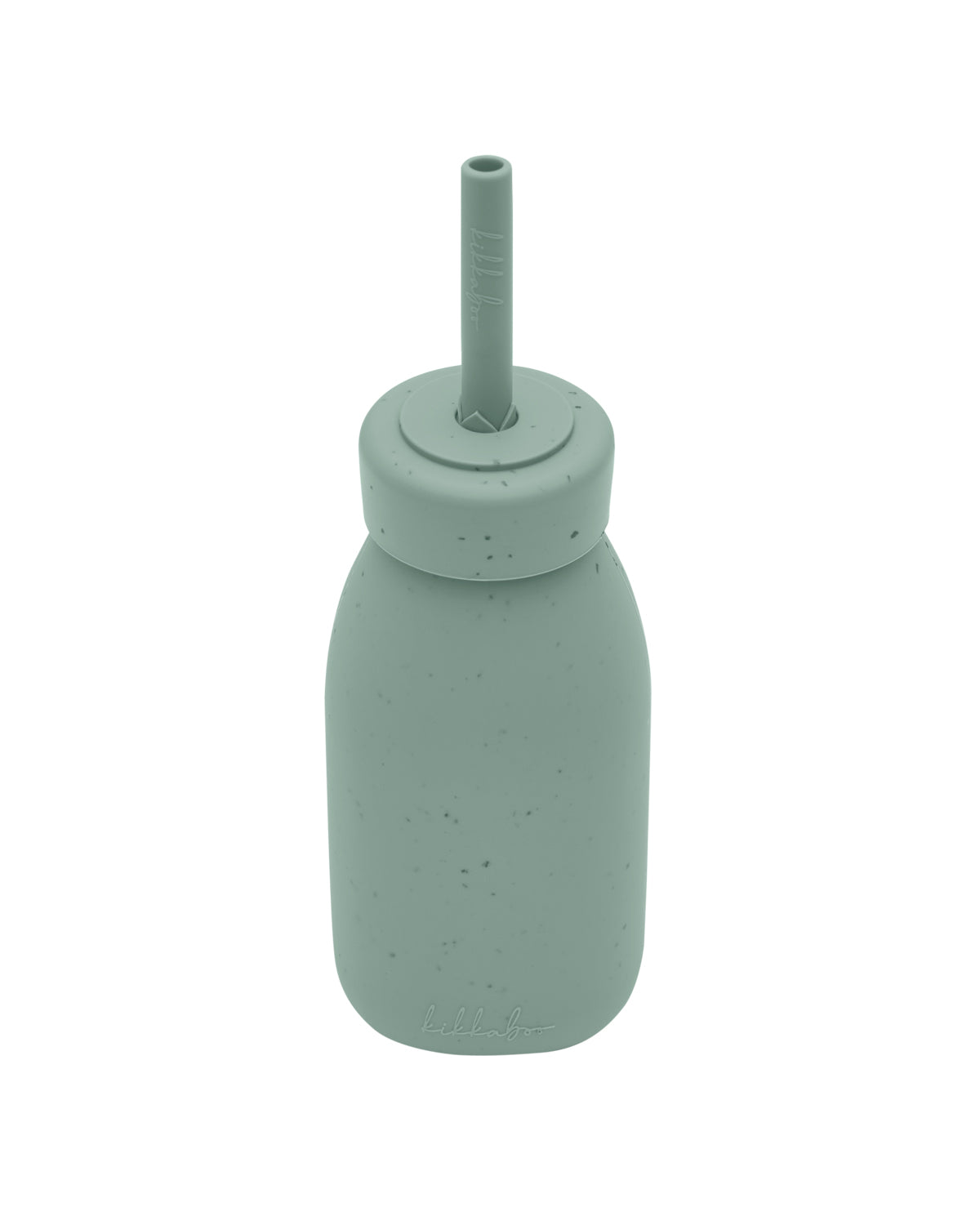 Biberão de silicone Platinum Sage com palhinha