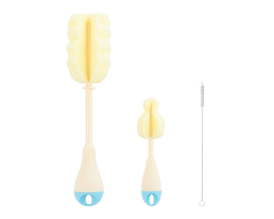 Conjunto de escovas para garrafas 3 peças Azul