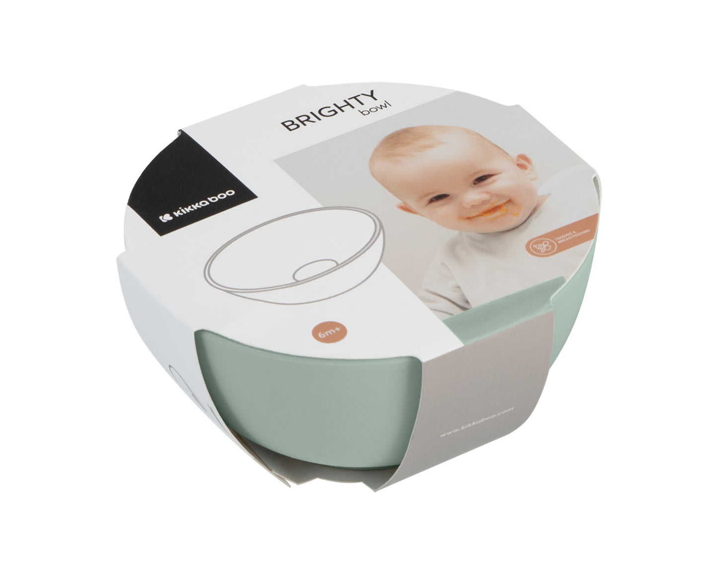 Tigela de Mint brilhante Kikkaboo