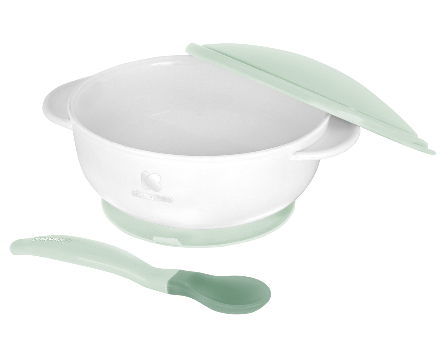 Taça com ventosa e colher termossensível Mint