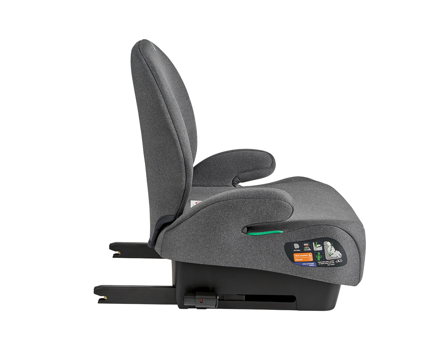 Assento 125-150 cm i-Boost i-SIZE Grey Dark Kikkaboo