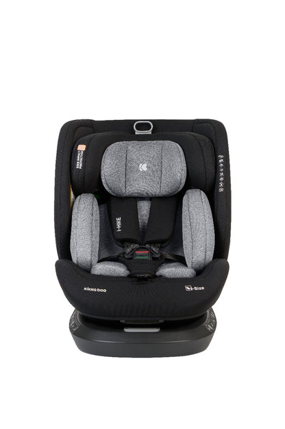 Cadeira auto 40-150 cm i-Hike i-SIZE Grey Kikkaboo