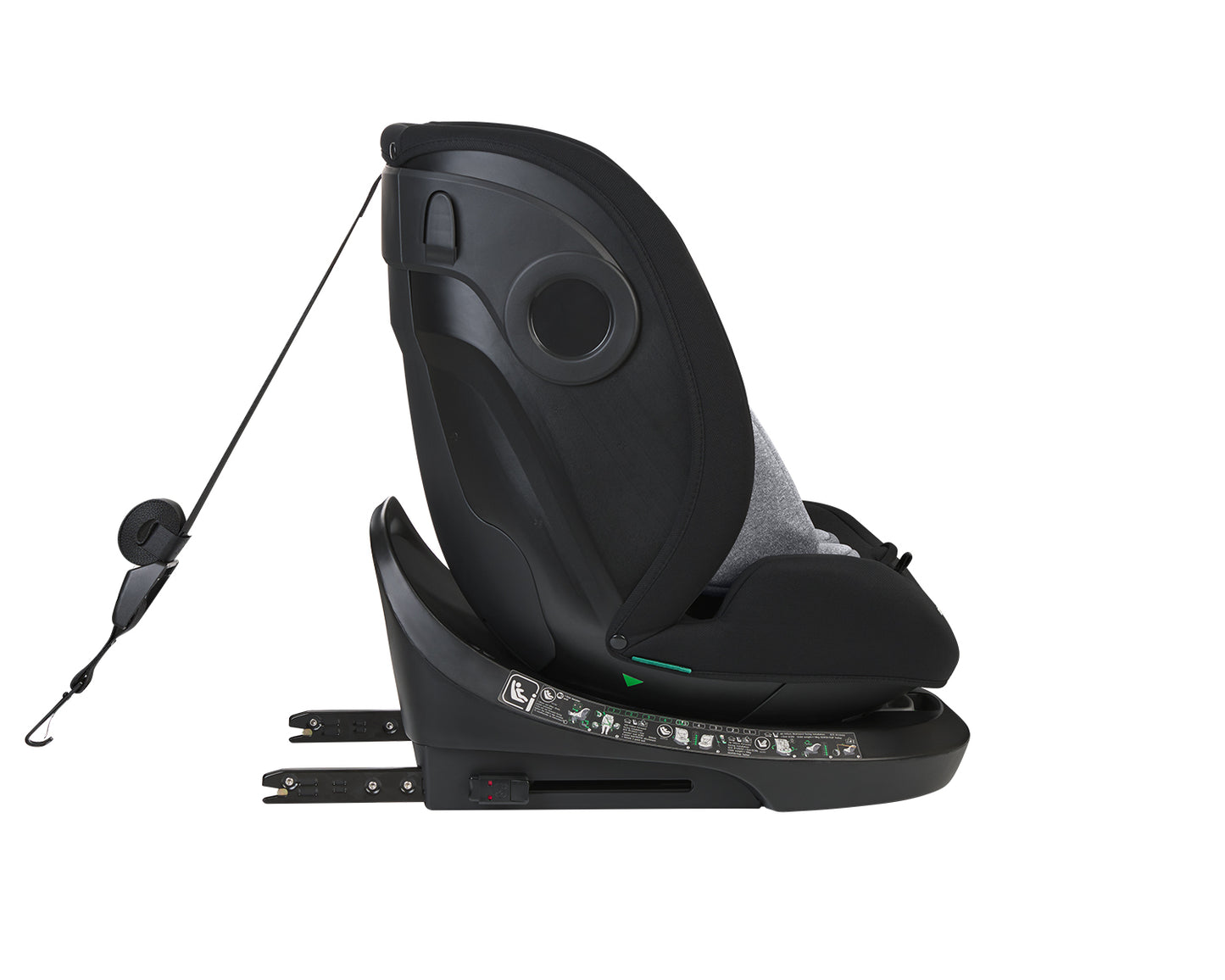 Cadeira auto 40-150 cm i-Hike i-SIZE Grey Kikkaboo